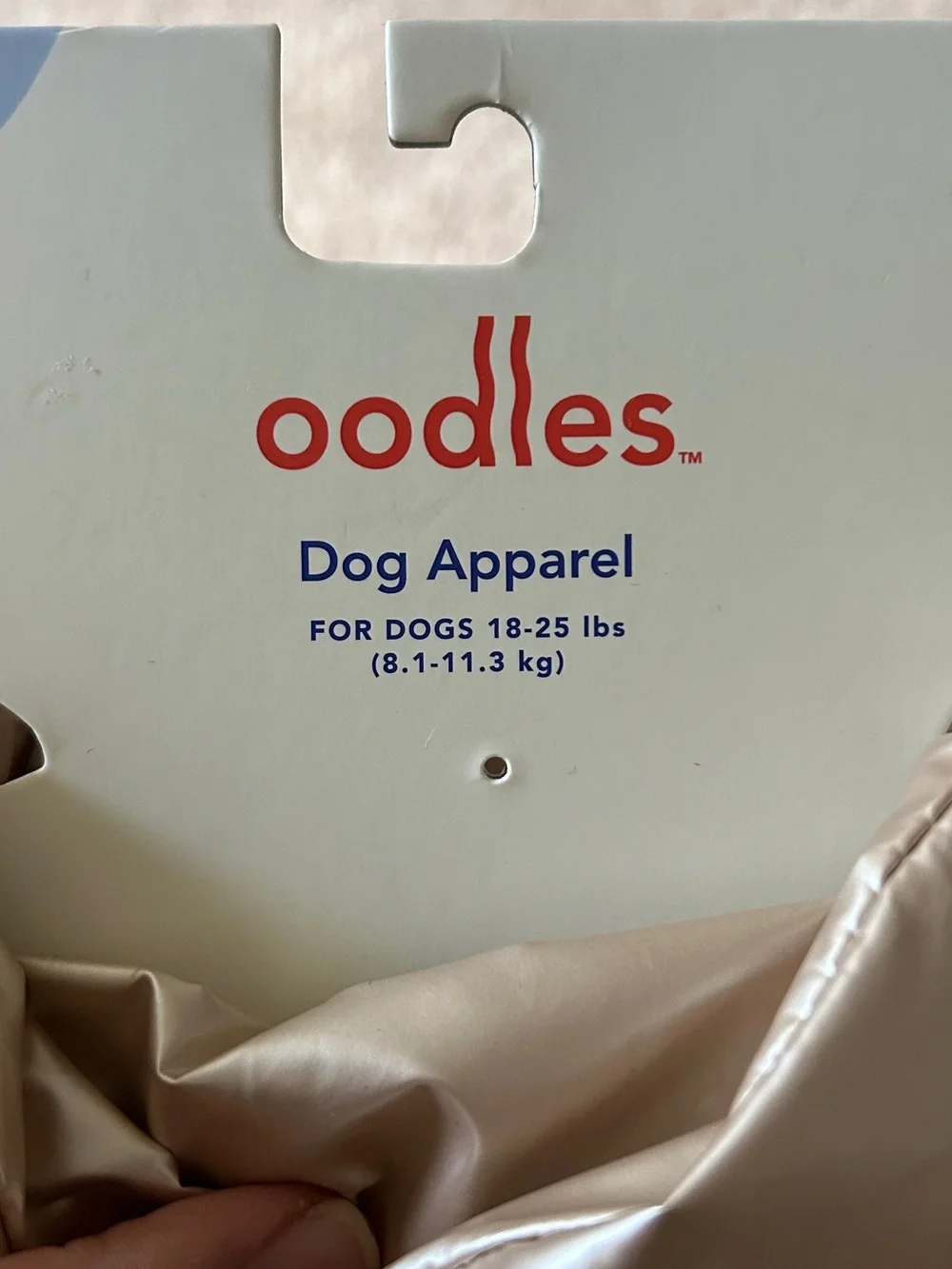 Oddles quilted puffed bubble jacket for dog size M